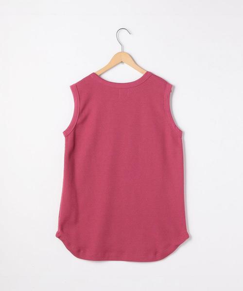 coen（コーエン）の「ハニカムノースリーブカットソー（Tシャツ/カットソー・レディース・グレー/ブラック/ホワイト/ピンク・FREE）」の9枚目の写真