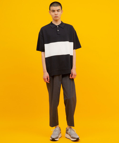 UNITED TOKYO（ユナイテッドトウキョウ）の「ビッグニットポロ（ポロシャツ・メンズ・ブルー/オレンジ/ネイビー/グリーン・3/1/2）」の12枚目の写真