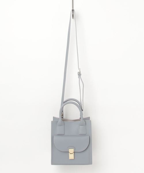 RIVE DROITE（リヴドロワ）の「フロントポケットショルダー（ショルダーバッグ・レディース・ベージュ/ライトブルー・FREE）」の9枚目の写真