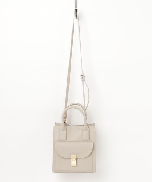 RIVE DROITE（リヴドロワ）の「フロントポケットショルダー（ショルダーバッグ・レディース・ベージュ/ライトブルー・FREE）」の8枚目の写真