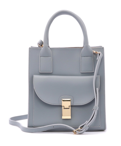 RIVE DROITE（リヴドロワ）の「フロントポケットショルダー（ショルダーバッグ・レディース・ベージュ/ライトブルー・FREE）」の6枚目の写真