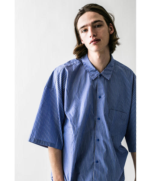 MONKEY TIME（モンキータイム）の「＜monkey time＞ STRIPE SHIRT JACKET SS/シャツ（シャツ/ブラウス・メンズ・その他1/コバルトブルー・LARGE/MEDIUM/X-LARGE/SMALL）」の12枚目の写真