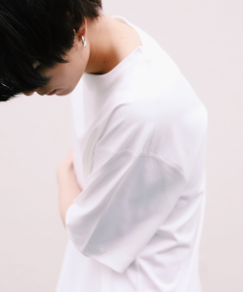 LIDNM（リドム）の「LIDNM/リドム/ヘビーウェイトシームレスTシャツ（Tシャツ/カットソー・メンズ・オフホワイト/ベージュ/オレンジ・SMALL/MEDIUM/LARGE）」の17枚目の写真