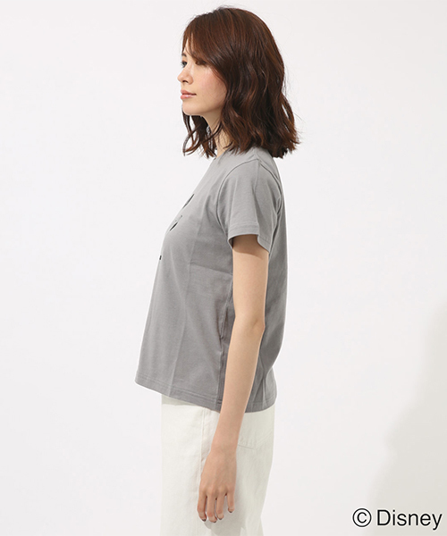 AZUL by moussy(アズールバイマウジー)の「モノクロ OLD MICKEY TEE(Tシャツ/カットソー・レディース・イエロー/グレー/ホワイト・SMALL/MEDIUM)」の10枚目の写真