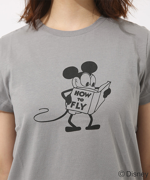 AZUL by moussy(アズールバイマウジー)の「モノクロ OLD MICKEY TEE(Tシャツ/カットソー・レディース・イエロー/グレー/ホワイト・SMALL/MEDIUM)」の12枚目の写真