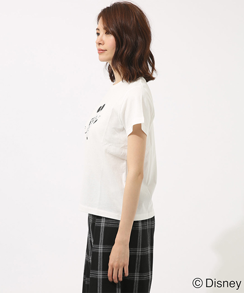 AZUL by moussy(アズールバイマウジー)の「モノクロ OLD MICKEY TEE(Tシャツ/カットソー・レディース・イエロー/グレー/ホワイト・SMALL/MEDIUM)」の18枚目の写真