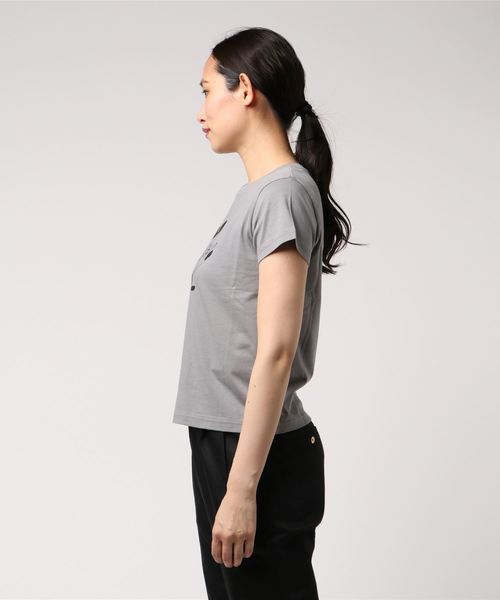 AZUL by moussy(アズールバイマウジー)の「モノクロ OLD MICKEY TEE(Tシャツ/カットソー・レディース・イエロー/グレー/ホワイト・SMALL/MEDIUM)」の4枚目の写真