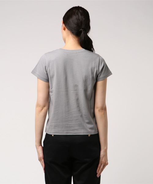 AZUL by moussy(アズールバイマウジー)の「モノクロ OLD MICKEY TEE(Tシャツ/カットソー・レディース・イエロー/グレー/ホワイト・SMALL/MEDIUM)」の5枚目の写真