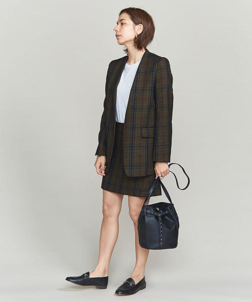 BEAUTY&YOUTH UNITED ARROWS(ビューティーアンドユースユナイテッドアローズ)の「BY ソリッド&チェックミニスカート ◆(スカート・レディース・ネイビー/その他1・MEDIUM/SMALL)」の9枚目の写真