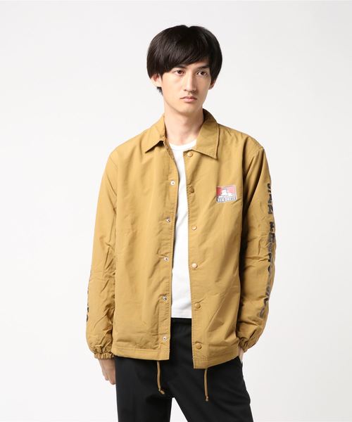 BEN DAVIS ORIGINALS（ベンデイビスオリジナルス）の「BENDAVIS PRINTCOACH JACKET/ベンデイビス プリントコーチジャケット（ナイロンジャケット・メンズ・ブラック/ベージュ/ブルー・MEDIUM/LARGE/X-LARGE）」の9枚目の写真