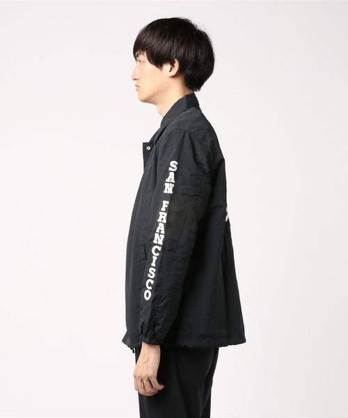 BEN DAVIS ORIGINALS（ベンデイビスオリジナルス）の「BENDAVIS PRINTCOACH JACKET/ベンデイビス プリントコーチジャケット（ナイロンジャケット・メンズ・ブラック/ベージュ/ブルー・MEDIUM/LARGE/X-LARGE）」の7枚目の写真