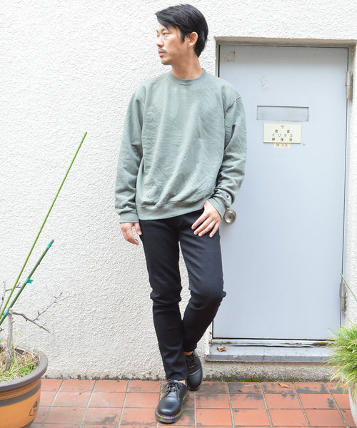 Champion（チャンピオン）の「【Champion】チャンピオン ピグメント加工 ライト裏起毛 オーバーサイズ クルーネックスウェット（スウェット・レディース・ベージュ/グリーン・M/L/XL）」の12枚目の写真