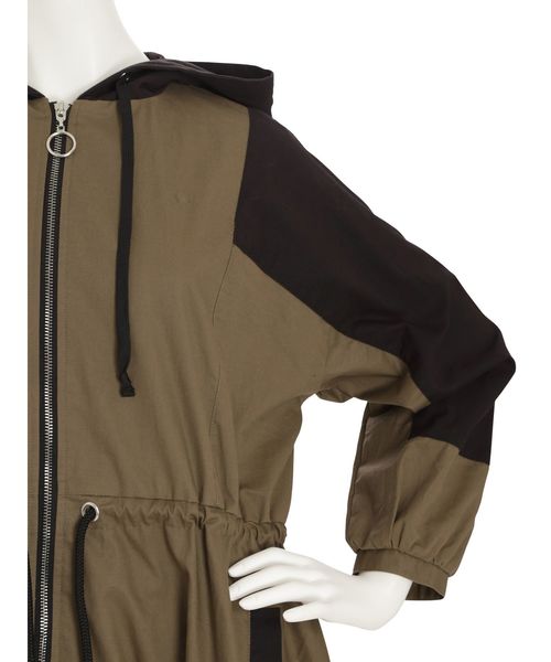 jouetie（ジュエティ）の「2WAY HOODIEワンピース（ワンピース・レディース・ベージュ/レッド/カーキ・MEDIUM）」の9枚目の写真