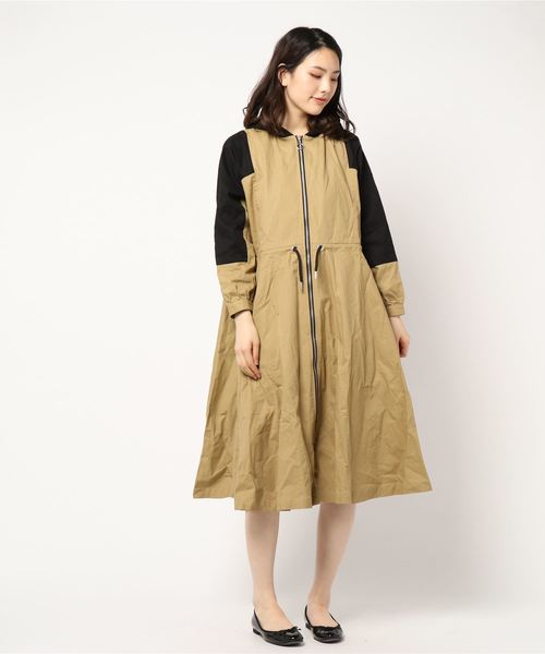 jouetie（ジュエティ）の「2WAY HOODIEワンピース（ワンピース・レディース・ベージュ/レッド/カーキ・MEDIUM）」の16枚目の写真