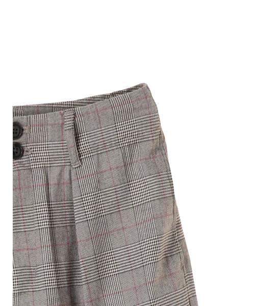 AMERICAN HOLIC（アメリカンホリック）の「・裾折り返しワイドパンツ（その他パンツ・レディース・ブラック/その他5/杢グレー/キャメル/その他8/チェック/ハウンドトゥース/レッド系その他7・M/L）」の20枚目の写真