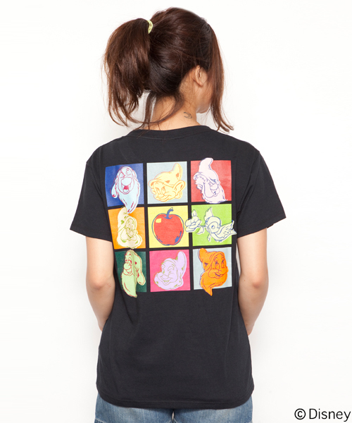 X-girl（エックスガール）の「Disney（ディズニー） / SNOW WHITE POP ART S/S BIG TEE（Tシャツ/カットソー・レディース・ホワイト/ブラック・1/2）」の7枚目の写真