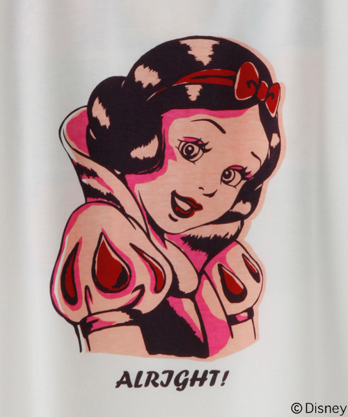 X-girl（エックスガール）の「Disney（ディズニー） / SNOW WHITE POP ART S/S BIG TEE（Tシャツ/カットソー・レディース・ホワイト/ブラック・1/2）」の9枚目の写真