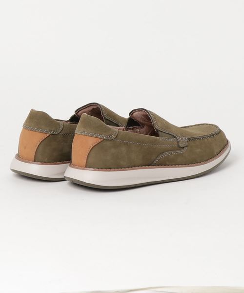 Unstructured(アンストラクチャー)の「Un Pilot Step / アンパイロットステップ (ダークオリーブヌバック)(スリッポン・メンズ・グリーン・6/8/9/8.5/9.5/6.5/7/7.5)」の2枚目の写真