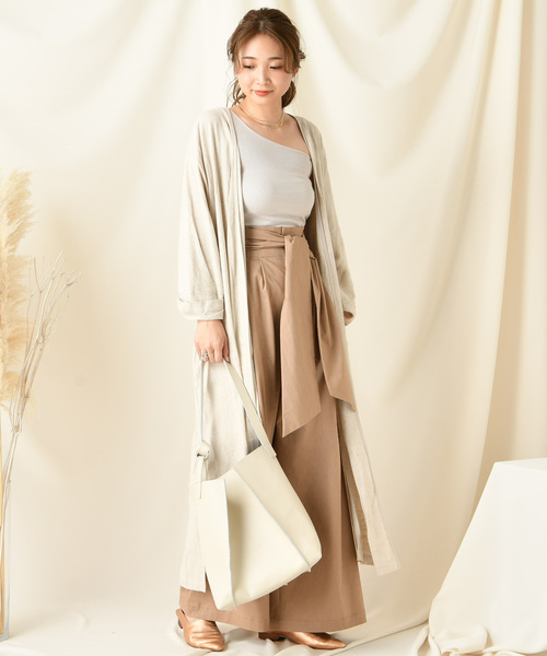 DouDou（ドゥドゥ）の「リネンガウン（その他アウター・レディース・ベージュ/グリーン・FREE）」の11枚目の写真