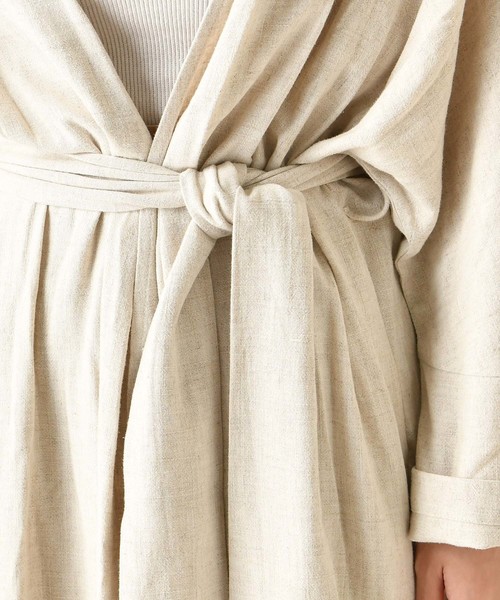 DouDou（ドゥドゥ）の「リネンガウン（その他アウター・レディース・ベージュ/グリーン・FREE）」の22枚目の写真