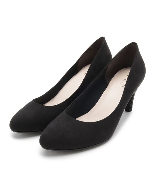 grove（グローブ）の「【7.0cm】やわここちパンプス(日本製)（パンプス・レディース・ブラック/グレー/ライトパープル/ベビーピンク/ブラック系1/ブラック系7/ネイビー系5・23.5cm/24.5cm/23.0cm/24.0cm/25.0cm/22.0cm/22.5㎝/22.5cm）」の2枚目の写真