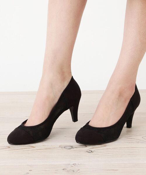 grove（グローブ）の「【7.0cm】やわここちパンプス(日本製)（パンプス・レディース・ブラック/グレー/ライトパープル/ベビーピンク/ブラック系1/ブラック系7/ネイビー系5・23.5cm/24.5cm/23.0cm/24.0cm/25.0cm/22.0cm/22.5㎝/22.5cm）」の8枚目の写真