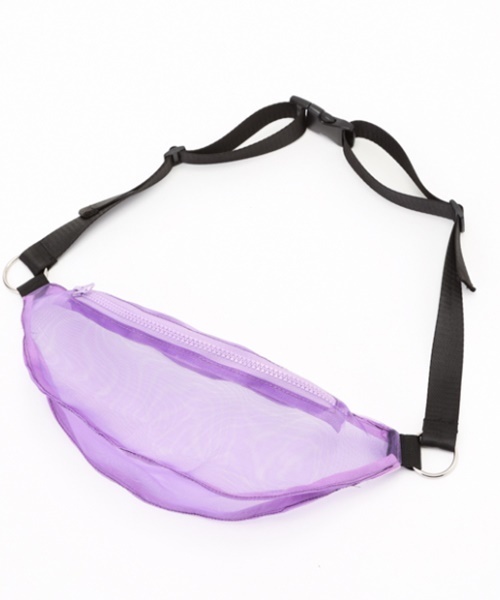 CONTROL FREAK / CTFK（コントロールフリーク）の「チュールボディーバッグ（ボディバッグ/ウエストポーチ・レディース・ブラック/パープル/レッド/イエロー・FREE）」の3枚目の写真