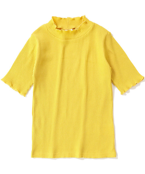 devirock（デビロック）の「リブハーフスリーブTシャツ（Tシャツ/カットソー・キッズ・杢グレー/オフホワイト/イエロー系その他/ピンク系その他/レッド系その他/ブラック・100cm/110cm/120cm/130cm/140cm/150cm/160cm）」の17枚目の写真