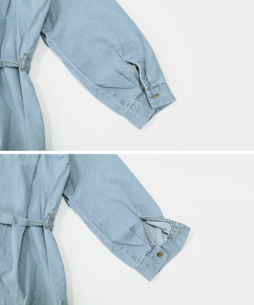 reca(レカ)の「2wayスキッパーデニムシャツワンピース(ワンピース・レディース・ネイビー/サックスブルー/ブルー系その他・M)」の20枚目の写真