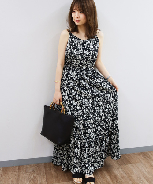 セール 小花プリントキャミワンピ シャツワンピース ワンピース Image Image Collection イマージュコレクション のファッション