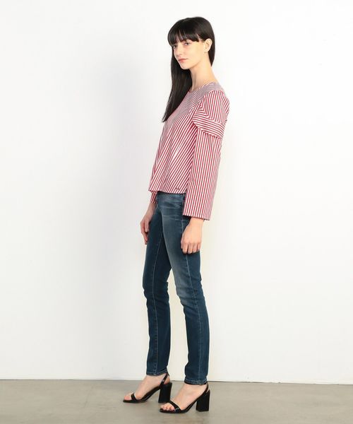 ARMANI EXCHANGE(アルマーニエクスチェンジ)の「【A|Xアルマーニ エクスチェンジ】ピンストライプ ブラウス(シャツ/ブラウス・レディース・ブラック/レッド・SMALL/MEDIUM/X-SMALL)」の14枚目の写真