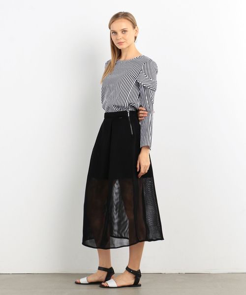 ARMANI EXCHANGE(アルマーニエクスチェンジ)の「【A|Xアルマーニ エクスチェンジ】ピンストライプ ブラウス(シャツ/ブラウス・レディース・ブラック/レッド・SMALL/MEDIUM/X-SMALL)」の9枚目の写真