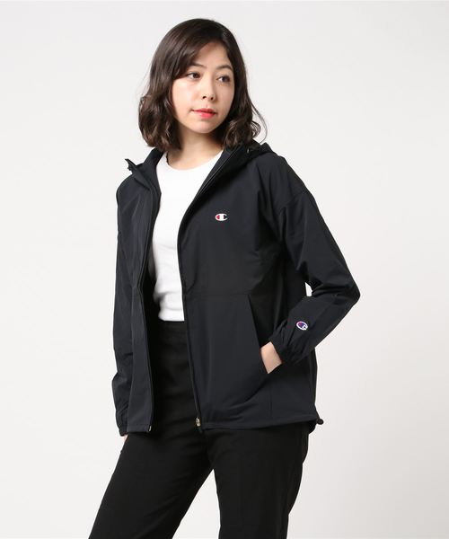 Champion 黒 ナイロンアウター Champion ナイロンジャケット 「Champion/チャンピオン」（UN