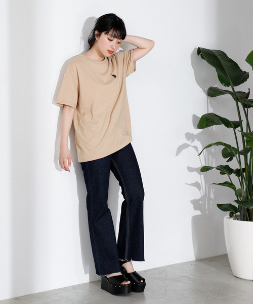 U.S. POLO ASSN.（ユーエスポロアッスン）の「∴WEGO/U.S. POLO ASSN.別注ワンポイントTシャツ（Tシャツ/カットソー・レディース・ピンク/ベージュ/パープル/ホワイト/ブラック/ネイビー/グリーン/パープル系その他/ワイン・FREE）」の15枚目の写真