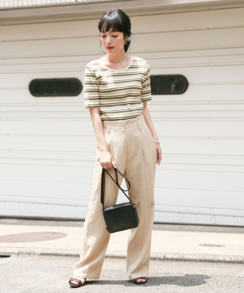 LOWRYS FARM(ローリーズファーム)の「スクエアショルダーBAG 844090(ショルダーバッグ・レディース・ブラック/ブラウン/グリーン・FREE)」の7枚目の写真