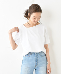 DouDou | アシメネックT(Tシャツ/カットソー)