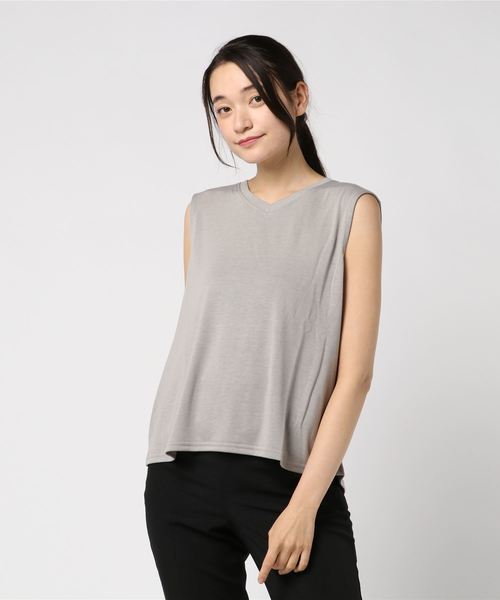 選べるとろみトップス タンクトップ オーバーサイズ Tシャツ トップス レディース フレア タンクトップ 無地 春夏 Tシャツ カットソー Dita ディータ のファッション通販 Zozotown