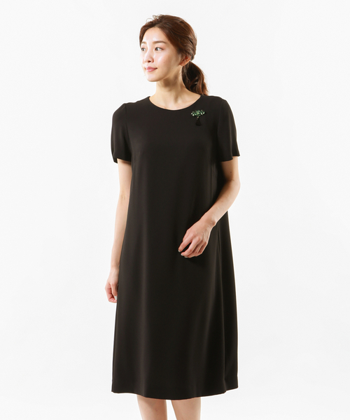 セール セットアップ対応 美シリーズ 抗菌消臭 ウォッシャブル バックサテンジョーゼットワンピース ワンピース Trans Work トランスワーク のファッション通販 Zozotown