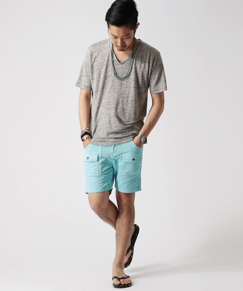 BEAMS(ビームス)の「○BEAMS / S/L コーデュロイ ショーツ(カーゴパンツ・メンズ・オレンジ/ロイヤルブルー/ネイビー・X-LARGE/MEDIUM/SMALL/LARGE)」の13枚目の写真