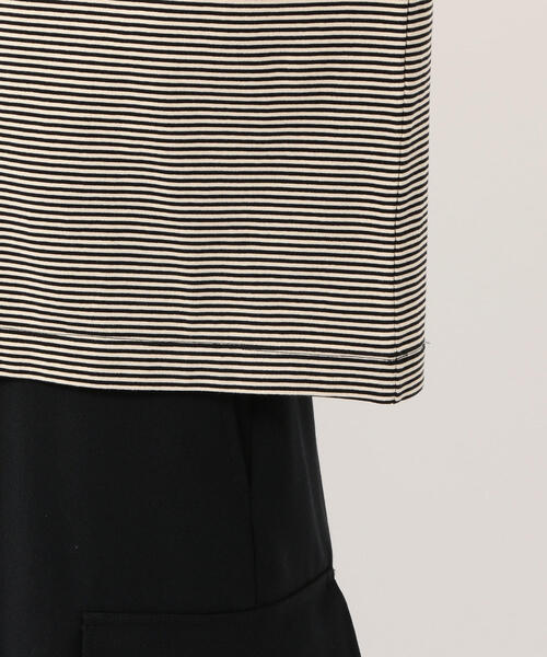 Steven Alan（スティーブンアラン）の「＜Steven Alan＞ LIGHT HI-DENS BORDER RINGER TEE/Tシャツ（Tシャツ/カットソー・メンズ・ダークブラウン/ケリー/ナチュラル・LARGE/SMALL/MEDIUM/X-LARGE）」の8枚目の写真