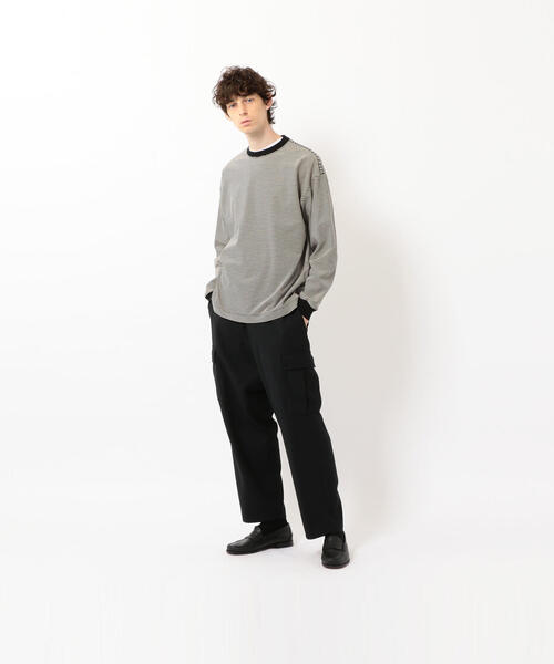 Steven Alan（スティーブンアラン）の「＜Steven Alan＞ LIGHT HI-DENS BORDER RINGER TEE/Tシャツ（Tシャツ/カットソー・メンズ・ダークブラウン/ケリー/ナチュラル・LARGE/SMALL/MEDIUM/X-LARGE）」の17枚目の写真
