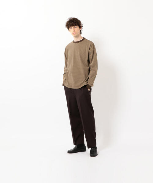 Steven Alan（スティーブンアラン）の「＜Steven Alan＞ LIGHT HI-DENS BORDER RINGER TEE/Tシャツ（Tシャツ/カットソー・メンズ・ダークブラウン/ケリー/ナチュラル・LARGE/SMALL/MEDIUM/X-LARGE）」の13枚目の写真