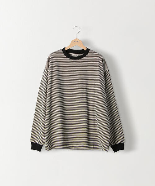 Steven Alan（スティーブンアラン）の「＜Steven Alan＞ LIGHT HI-DENS BORDER RINGER TEE/Tシャツ（Tシャツ/カットソー・メンズ・ダークブラウン/ケリー/ナチュラル・LARGE/SMALL/MEDIUM/X-LARGE）」の20枚目の写真