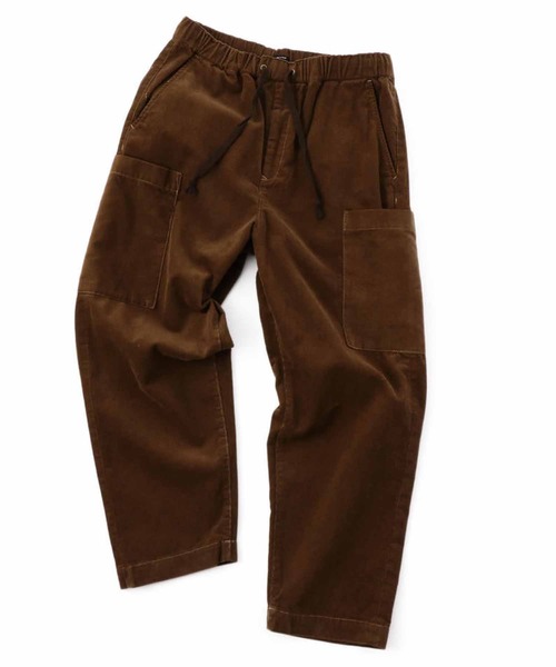 aditional（アディショナル）の「コーデュロイイージーパンツ／80/20クロス／Made in Japan（カーゴパンツ・メンズ・ブラウン/マルチ/シルバーグレー・M/L）」の2枚目の写真