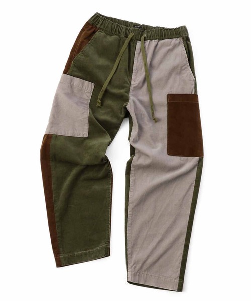 aditional（アディショナル）の「コーデュロイイージーパンツ／80/20クロス／Made in Japan（カーゴパンツ・メンズ・ブラウン/マルチ/シルバーグレー・M/L）」の3枚目の写真