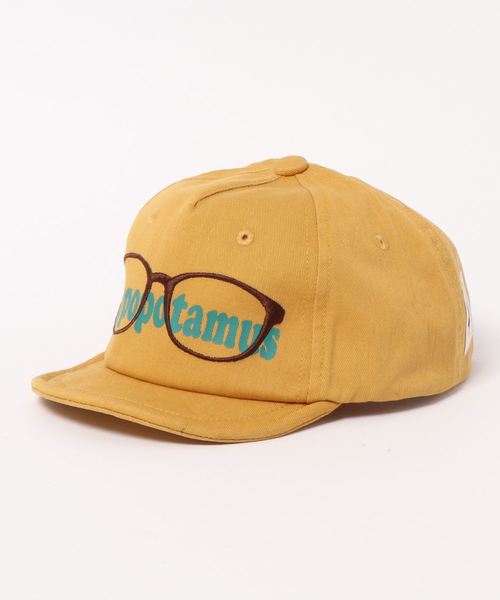 GRIN BUDDY（グリンバディ）の「【GRIN BUDDY(グリンバディ）】メガネ柄キッズキャップ/Aniglass Cap（キャップ・キッズ・レッド/サックスブルー/マスタード・52cm/54cm）」の5枚目の写真