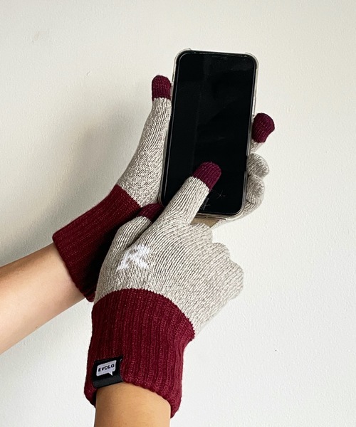 Evolg エヴォログ Chief ニットグローブ スマホ対応 メンズ レディース ユニセックス手袋 手袋 Evolg エヴォログ のファッション通販 Zozotown