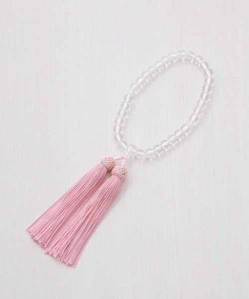 CARETTE（カレット）の「日本製 念珠（女性用） 専用箱付き【喪服用】（その他小物・レディース・パープル/スモークピンク・ONE SIZE）」の2枚目の写真