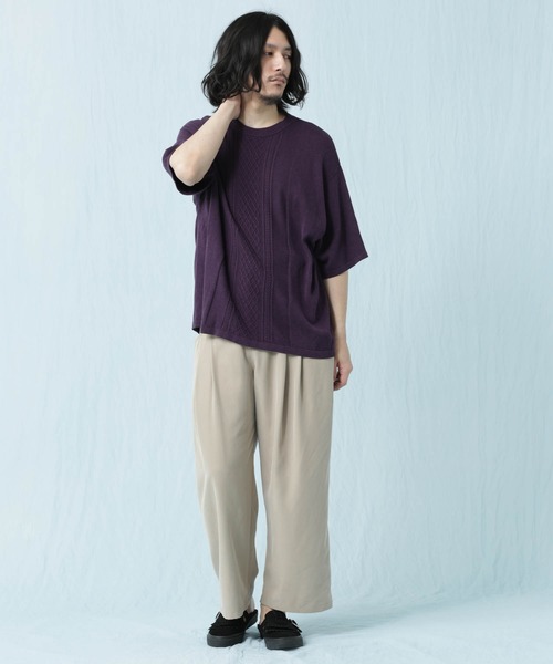Iroquois（イロコイ）の「C/R CABLE KNIT（ニット/セーター）」 - WEAR