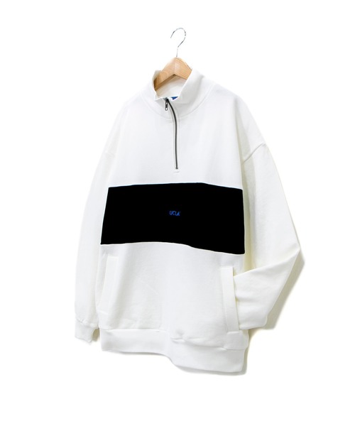 UCLA（ユーシーエルエー）の「UCLA ハーフジップ 切替 トレーナー (M1)（スウェット・メンズ・ホワイト/ブラック/ベージュ・MEDIUM/LARGE/X-LARGE）」の21枚目の写真